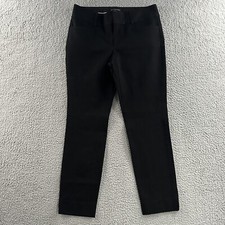 Banana Republic Womens Pants Black Size 6 Jackson Fit Ankle Viscose Cotton Blend