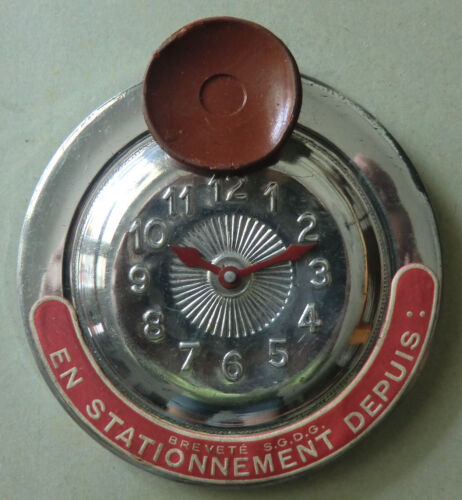 Prototype Disque bleu horloge aluminium Champs Elysées1955 préfecture Seine - Afbeelding 1 van 4