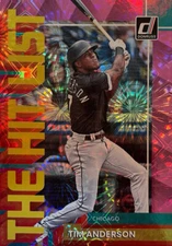 2022 Donruss Baseball Tim Anderson "The Hit List" #THL-3 Pink Fireworks Parallel