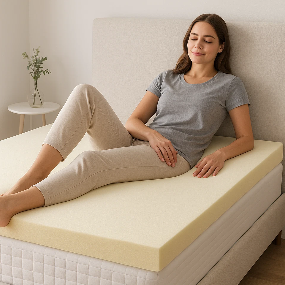 100% Memory Foam Mattress Topper – All Sizes & Depths – UK Made Bed Toppers - Image 4 of 4