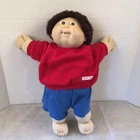 Cabbage Patch Kid Doll 1983 Vintage Clothes Happy Kids Brown Hair Eyes 2 Teeth