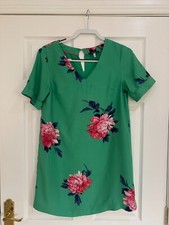 JOULES GREEN FLORAL KATIE DRESS UK 10