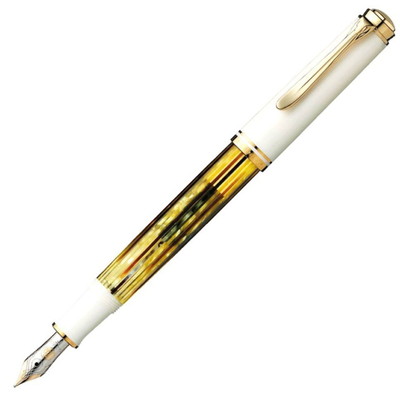 Pelikan souveran M400 White Tortois Broad-nib 14C Brand new!! | eBay