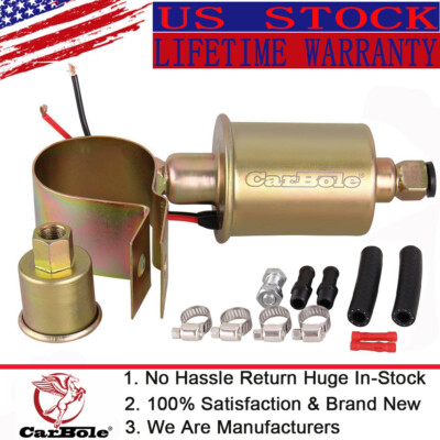 #ad #ad Universal Advanced Electric Fuel Pump Gas Diesel Inline Low Pressure5 16” 5 9PSI $19.58
