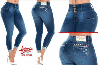 LUJURIA JEANS COLOMBIANOS COLOMBIAN PUSH UP JEANS LEVANTA COLA USA SIZE 9 |  eBay