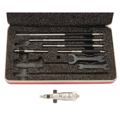 Starrett 124AZ Solid Rod Inside Micrometer Set 2-8'' Range, .001'' Graduation