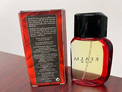 Vintage ** REALM MEN by EROX CORP 1.7 oz / 50 ML Cologne Natural