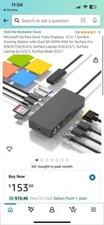 Microsoft Surface Dock Triple Displays, 12 in 1 Surface Docking Station