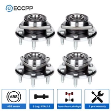 Full Set Front & Rear Wheel Hub Bearings For Chevy Traverse GMC Acadia 2009-2017