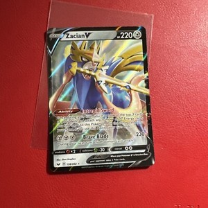 Zacian V 138/202 Sword & Shield Base Holo Ultra Rare Pokemon Card NM