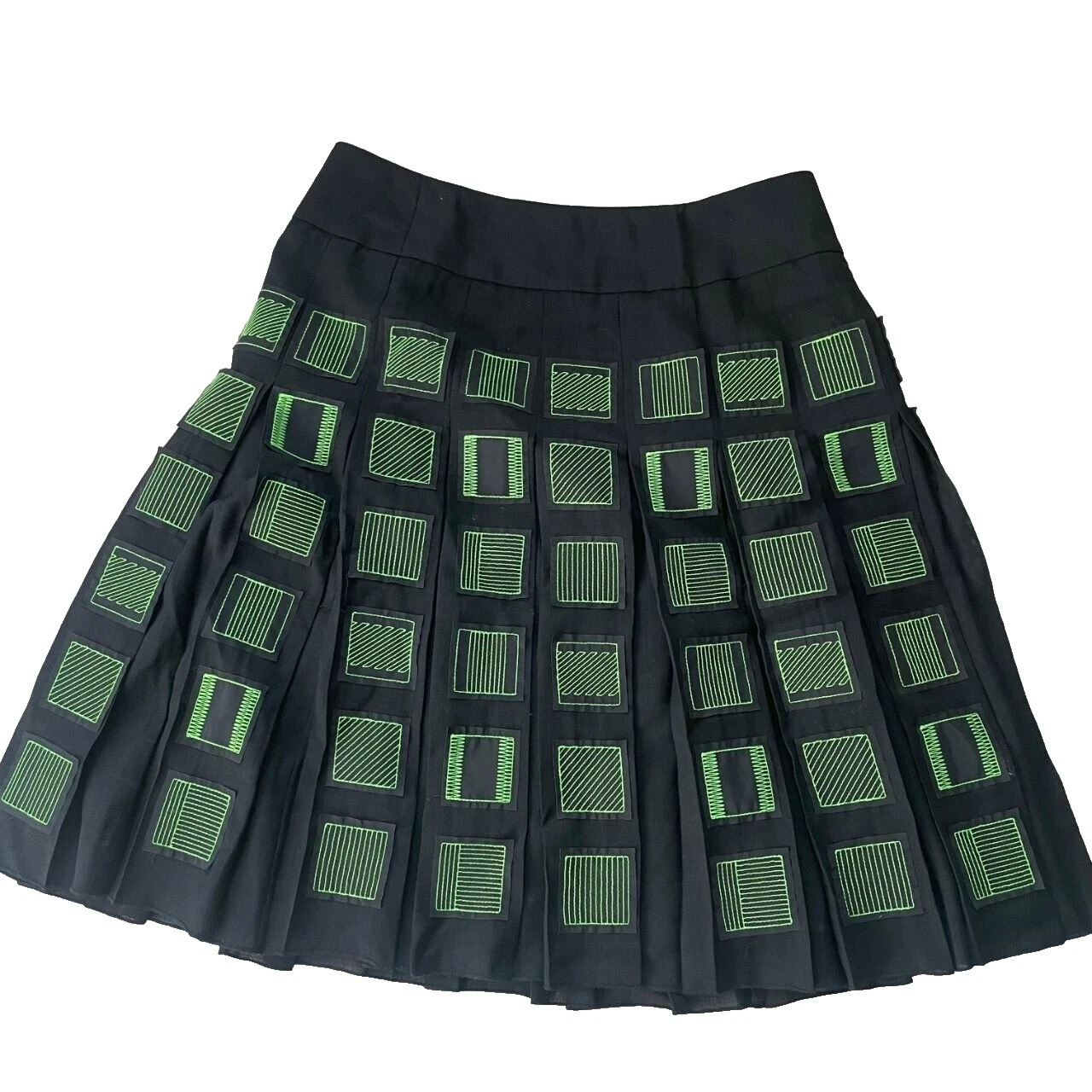 Faldas para mujer geométrico plisado de lana