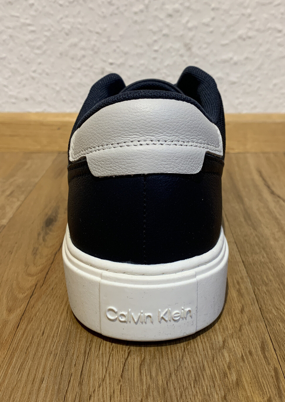 Calvin Klein Leder Sneaker Lace Up Herren Schuhe 41 Navy Light  