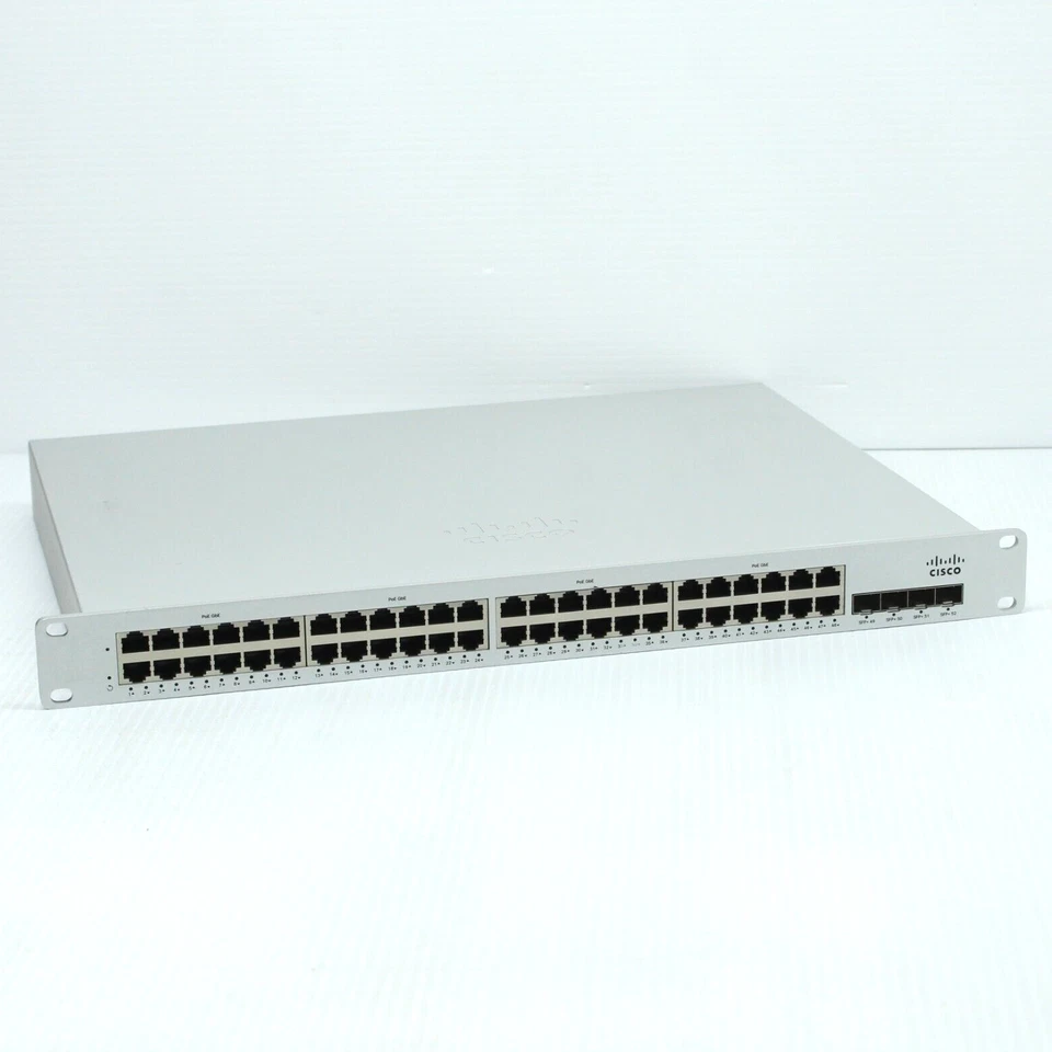 Cisco Meraki MS225 48LP L2 Cloud-Managed Switch 48x GigE 370W PoE 4 × 10GbE SFP+ - Image 3 of 4
