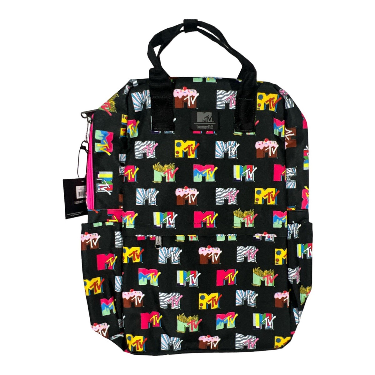 New Retro Loungefly MTV Logo Backpack Nylon NWT - Authentic Loungefly USA Seller New Retro Loungefly MTV Logo Backpack Nylon NWT - Authentic  main image 2