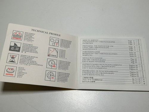 Set Booklet Breitling Shadow Flyback Instruction Manual And Service - Picture 5 of 16