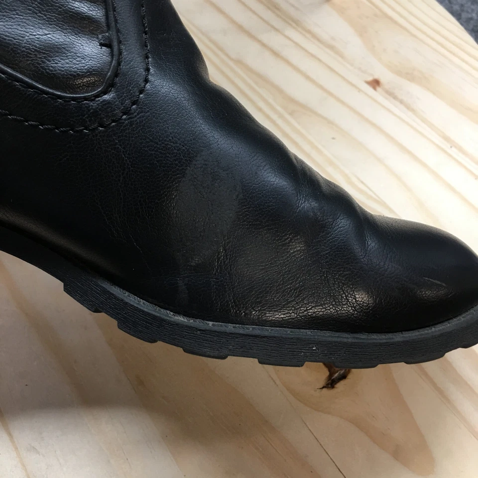 Botas de montaña blancas para mujer 9 M fiesta hasta la rodilla altas W165527 cremallera negra Foto 2 de 4