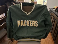 Vintage 90s Green Bay Packers NFL Pro Line Starter Windbreaker Pullover Kids XL