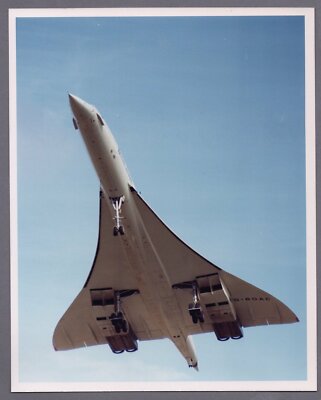 BRITISH AIRWAYS CONCORDE LARGE VINTAGE ORIGINAL PHOTO BA SUPERSONIC 2