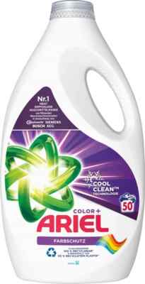 Ariel Color+ Colorwaschmittel Flüssig, 2500ml, 50 Waschladungen