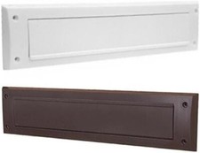 Exitex White or Brown Internal Letterbox seal with Flap draught seal