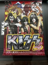 KISS 2014 Japan Poster Signed By Gene Simmons  Paul Stanley Eric Singer Rare