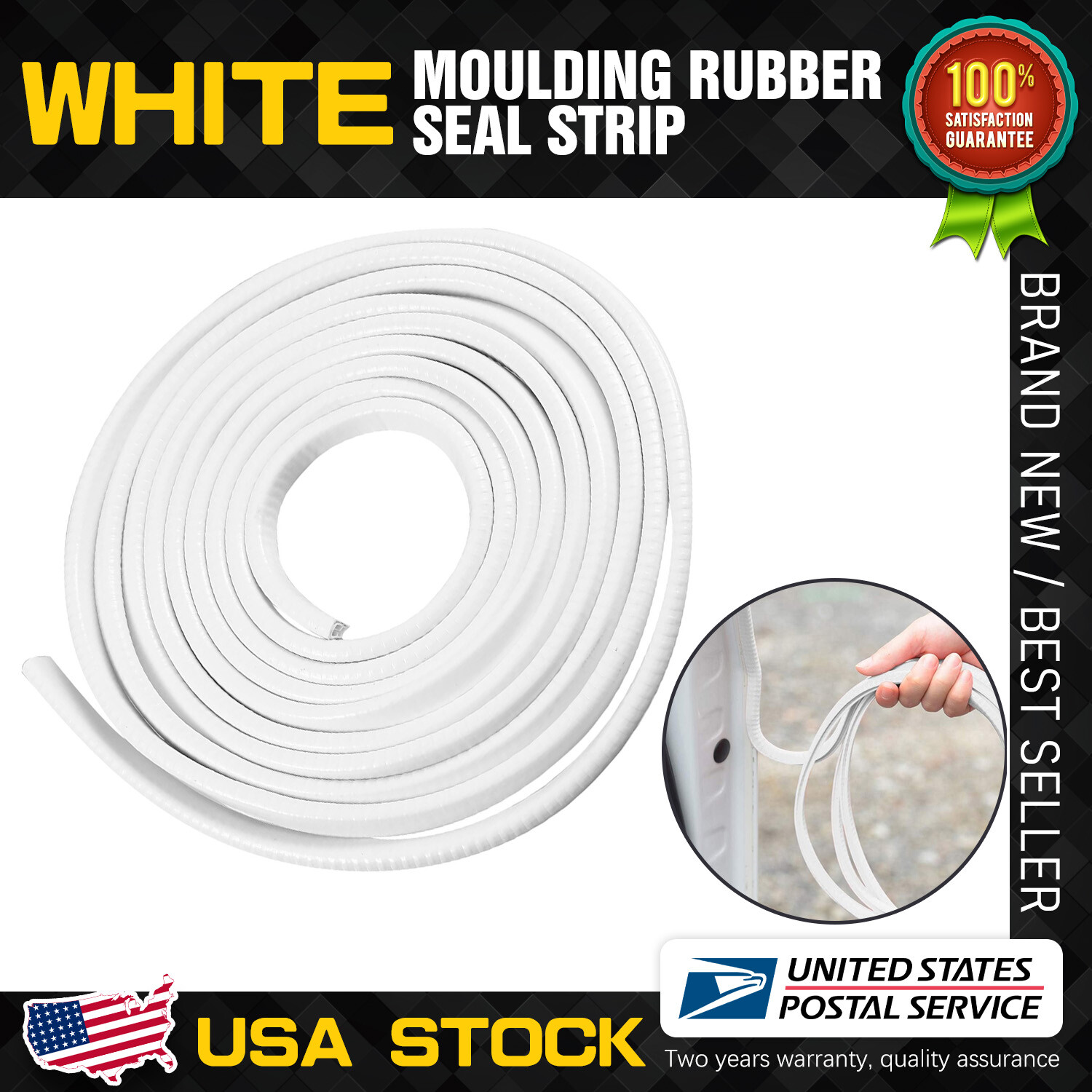 20ft durable noise-reducing rubber edge seal for car windows