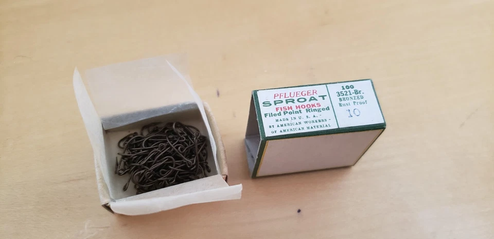 Ganchos de pesca con mosca Pflueger sproat talla 10 cantidad 400 NUEVO STOCK ANTIGUO Foto 3 de 4