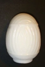 Glass classic bird cage feeders white milk glass and a sold as a single, Style A