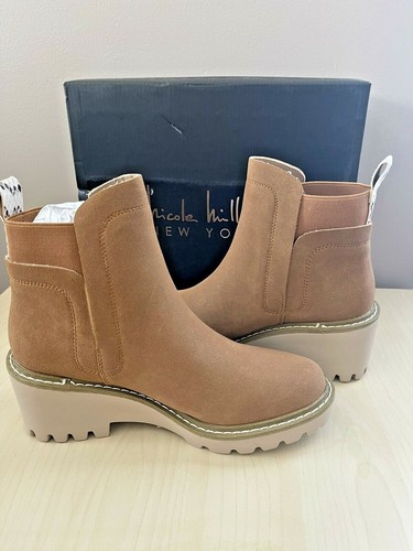 Nicole Miller Pocas Wedge Lug Platform Chelsea Boot size 7.5- NIB - Picture 12 of 12