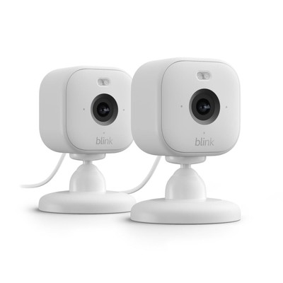 Blink Mini 2 (2 Camera) Newest HD Security System Night View Alexa Motion Audio