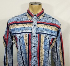 Ruddock Bros USA VTG western style button-up shirt multicolor Mens XL