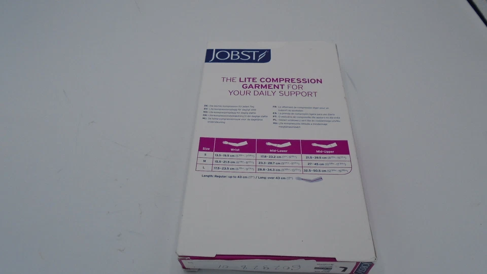 Women's 20-30 mmHg Arm Sleeve with 2" Silicone Top Band Size: Medium - Image 3 of 4