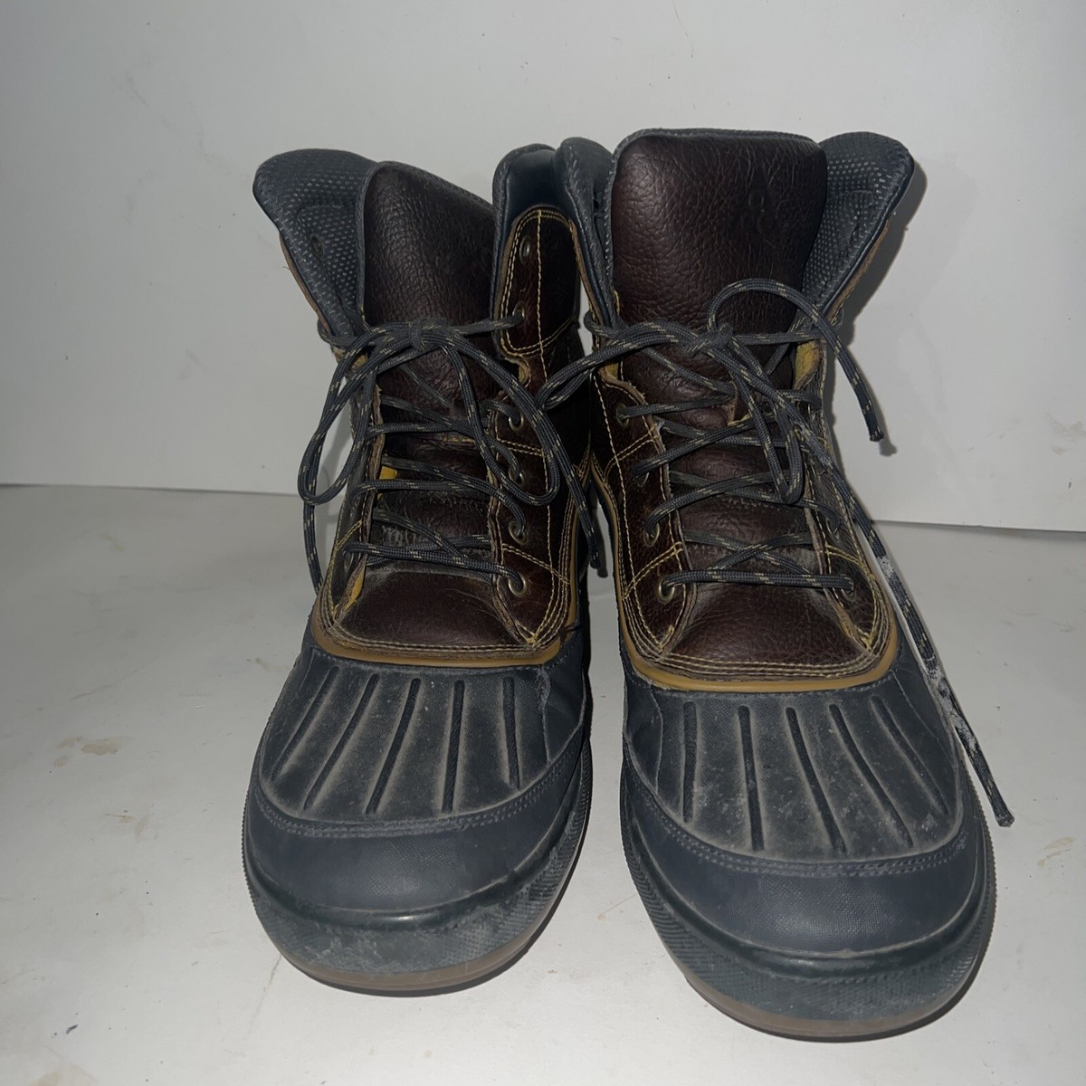 2010 Nike ACG Woodside Men’s Brown Leather Waterproof Duck Boots Size 11 S1 Nike ACG Brown Lace Up Boots for Men for sale | eBay main image 4