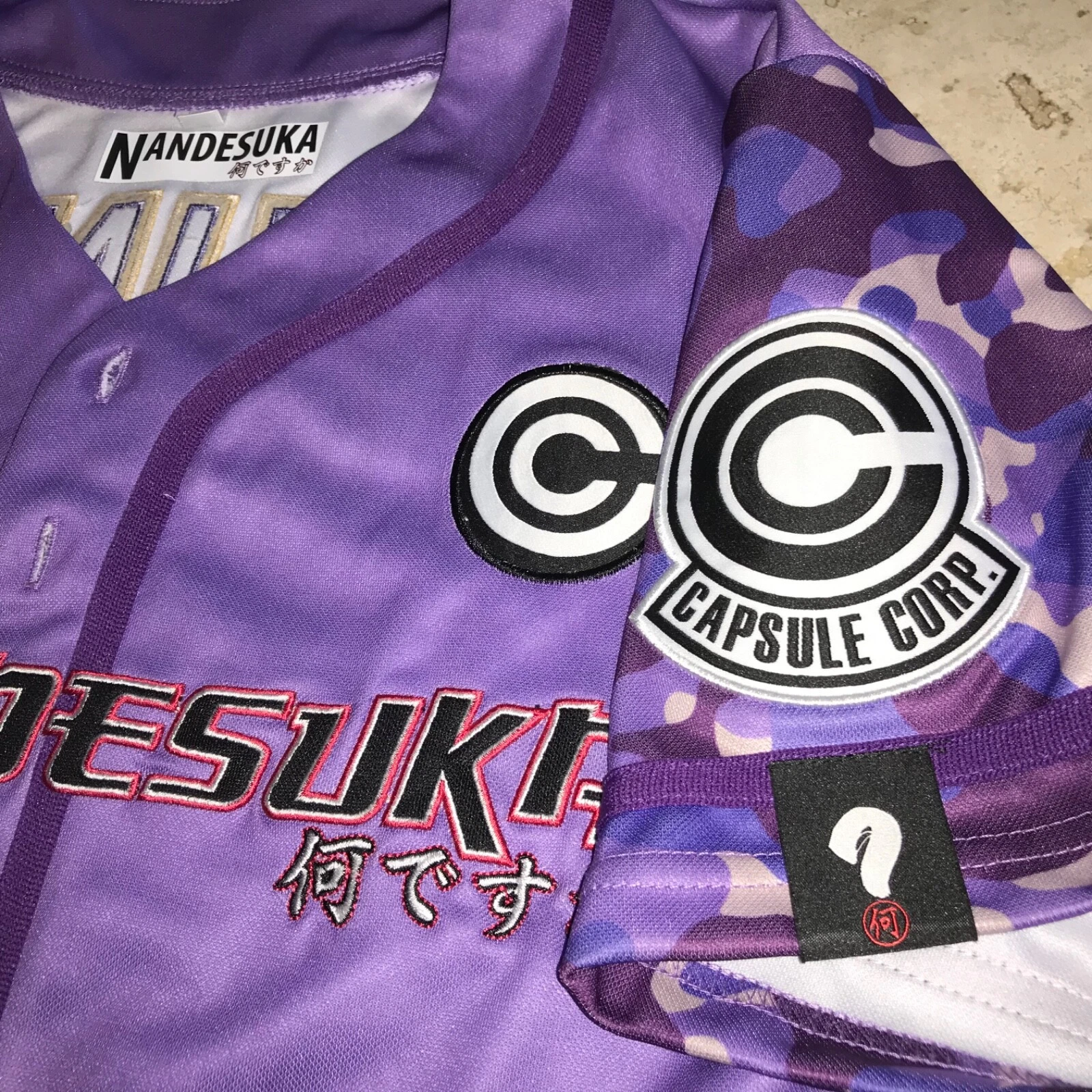 Dragonball Z Trunks Baseball Jersey Nandesuka Anime Capsule Corp