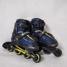 Schwinn ABEC-5 Adjustable Inline Kid Skates Blue Yellow w/Black Frame Size 1-4