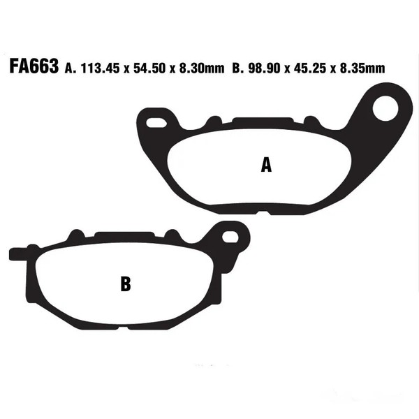 BremsbeläGe Vorne Sinter Gpfax EBC FüR Yamaha MT-03 320 A ABS Bj. 2016-2017-image