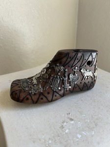 Milagro Ex Voto Mexican Folk Art Shoe Form Charms Signed By Artist
