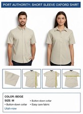 Port Authority W809 Mens Short Sleeve SuperPro React Twill Dress Shirt