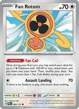 Fan Rotom - 085/131 - Common - Reverse Holo - Near Mint