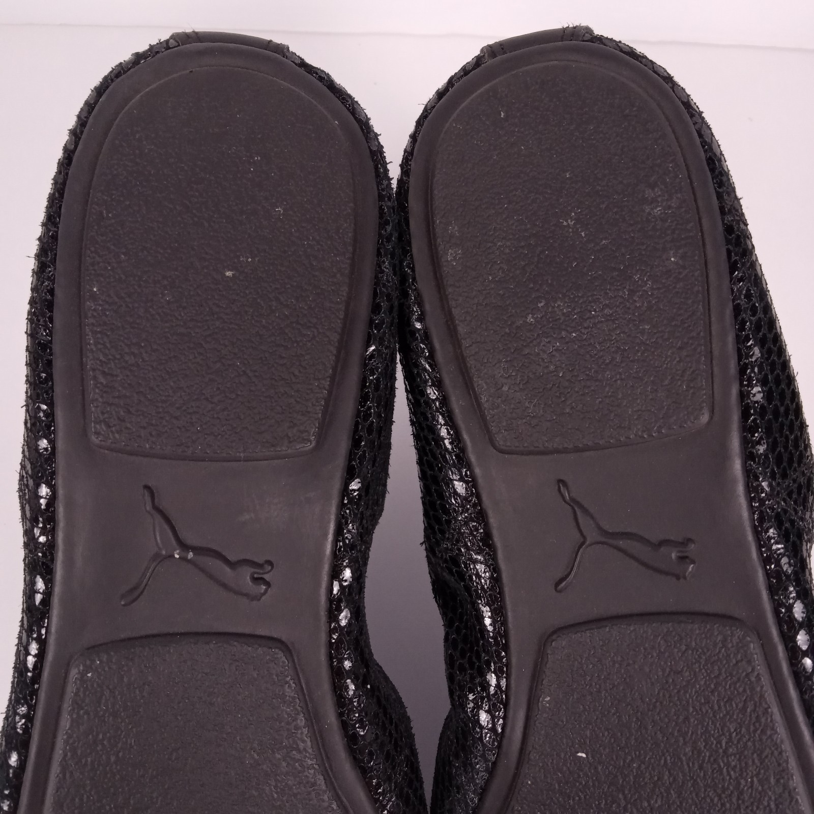 Puma Rhythm Shine Black Python Snake Texture Ball… - image 11