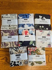Lot of 8 Moda Mini Charm Packs New all differ...