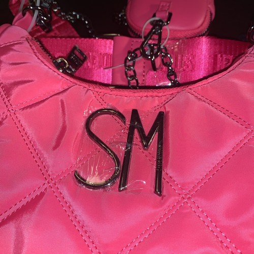 Steve Madden Rosa Flash Btamela Edredón Cartera Cambio Cartera 9 X 5 Correa para el Hombro - Imagen 10 de 10
