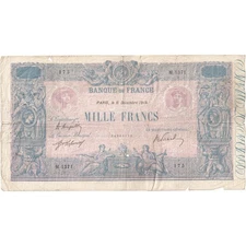[#1292382] France, 1000 Francs, Bleu et Rose, 1919-12-06, M.1371, VF