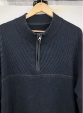 Cutter & Buck 1/4 Zip Pullover Sweater Men's XXL Blue Business