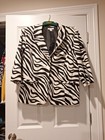 Woman's Dressbarn Zerbra Striped Lined Jacket. Sz 18W — photo 1