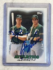 1988 Topps Mark McGwire & Jose Canseco Dual On-Card Auto BGS Witnessed🔥