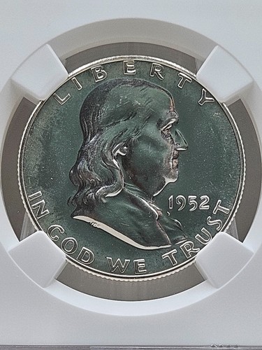 1952 Franklin Half Dollar Proof NGC PF 65 - Picture 2 of 10