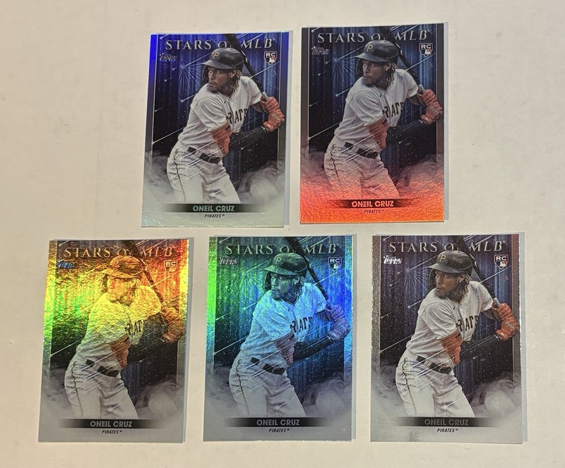 (5) Card Lot 2022 Topps Update Oneil Cruz Stars of MLB FOIL Rookie RC #SMLB-79