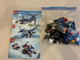 LEGO CREATOR: Twin Spin Helicopter (31049)-100% COMPLETE