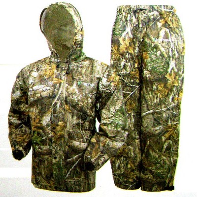 TURKEY HUNTER frogg toggs ALL PURPOSE CAMO RAIN SUIT MD/LG +Goose Duck Fisherman